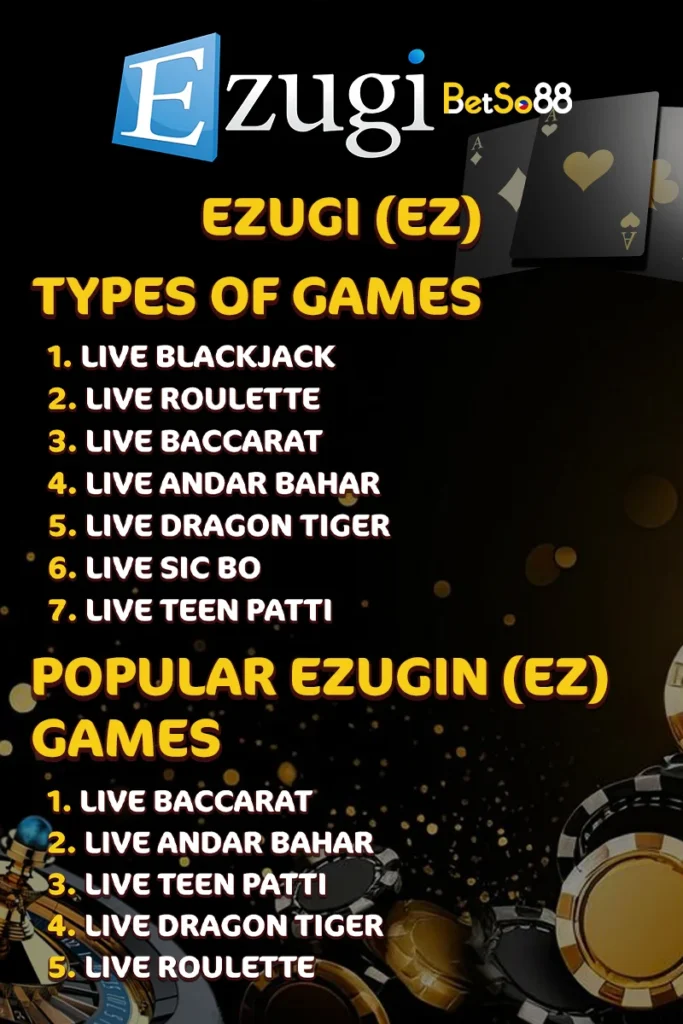 Popular Ezugi (EZ) Games in the Philippines