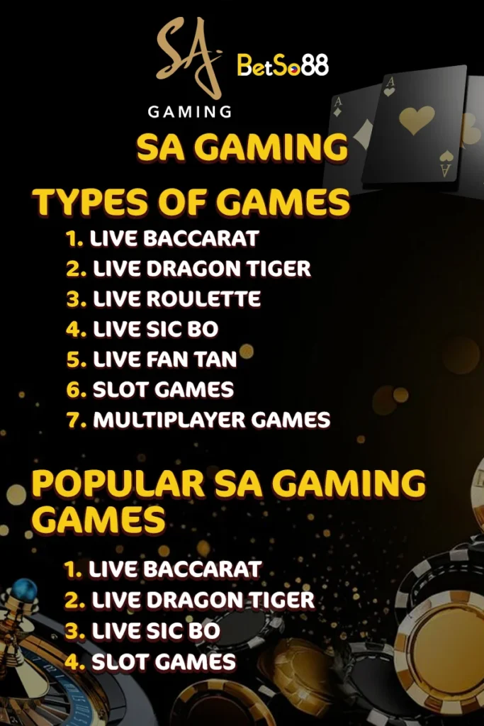 Popular SA Gaming Games in the Philippines