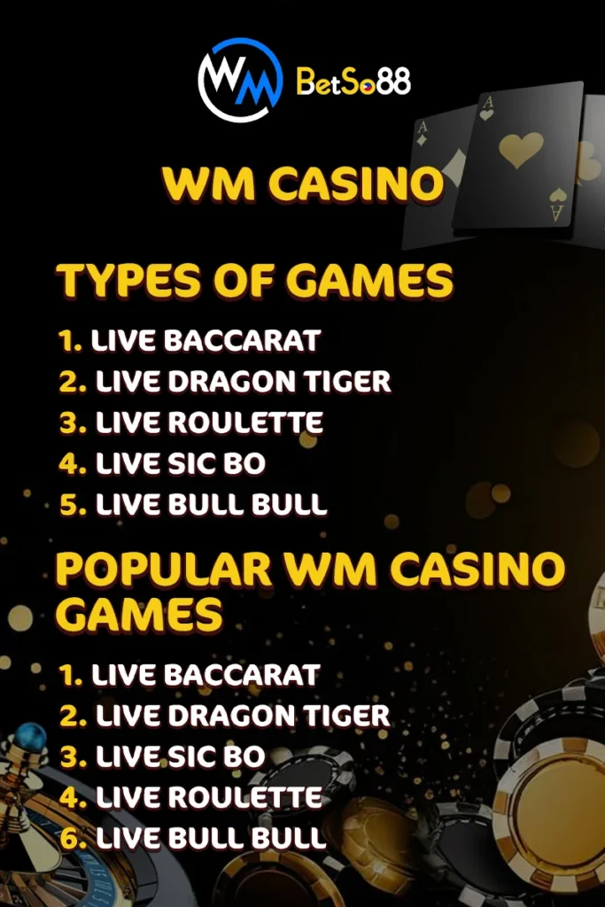 Popular WM Casino Games in the Philippines